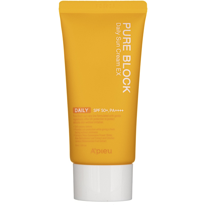 Pure Block Natural Daily Sun Cream EX SPF 50+ - Opalovací krém