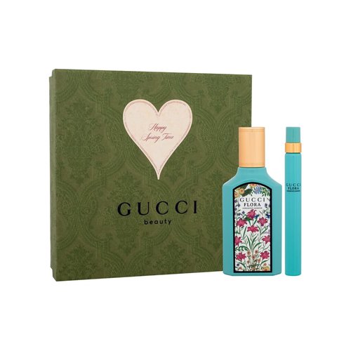 Gucci Flora by Gucci Gorgeous Jasmine Dárková sada dámská parfémovaná voda 50 ml a miniaturka dámská parfémovaná voda 10 ml