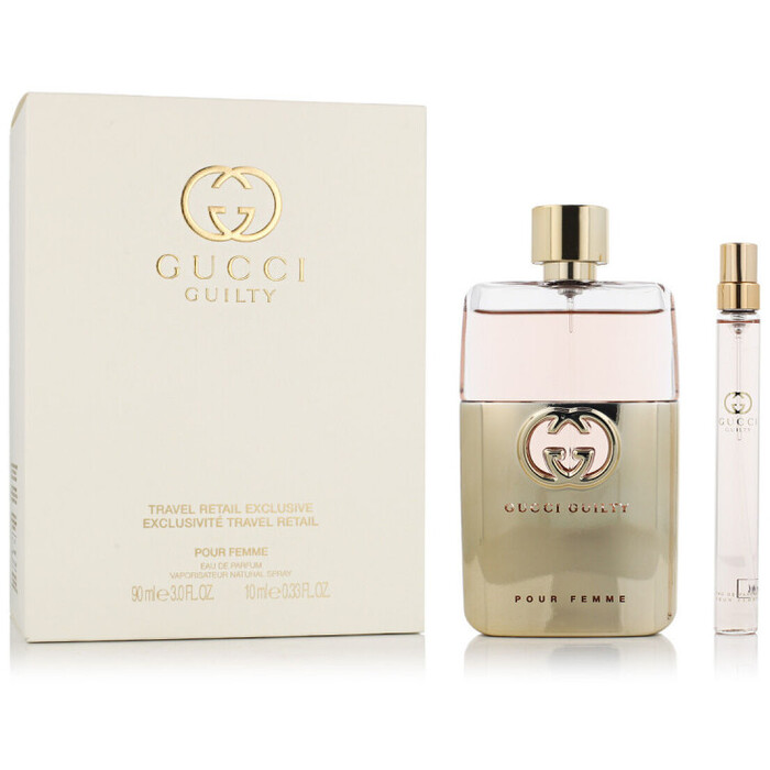 Gucci Guilty Pour Femme Eau de Parfum Dárková sada dámská parfémovaná voda 90 ml a miniaturka dámská parfémovaná voda 10 ml