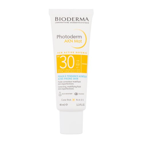 Bioderma Photoderm AKN Matifying Fluid SPF30 Cream - Matující krém pro problematickou pleť 40 ml