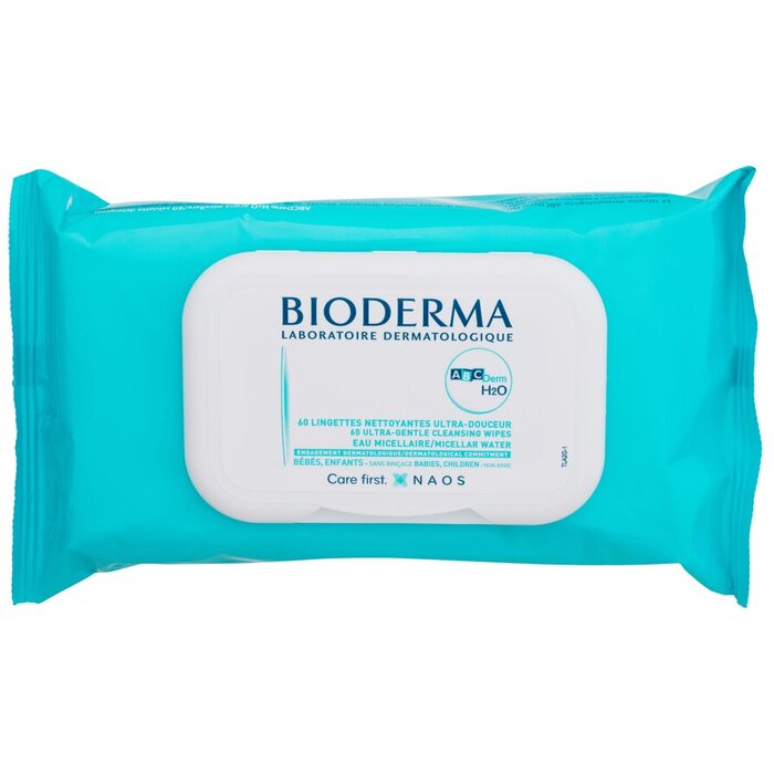Bioderma ABCDerm H2O Micellar Wipes - Čisticí ubrousky pro děti 60 ks