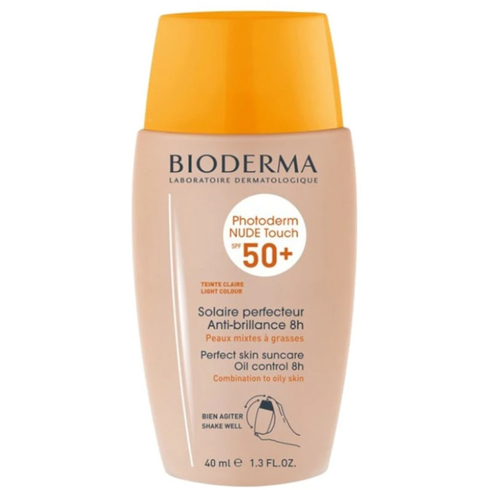 Photoderm Nude Touch Perfect Skin SPF 50+ Light Colour - Mlieko na opaľovanie pre citlivú pleť