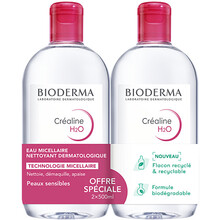 Créaline H2O Cleansing Micellar Water Set Duo - Sada čisticích micelárních vod