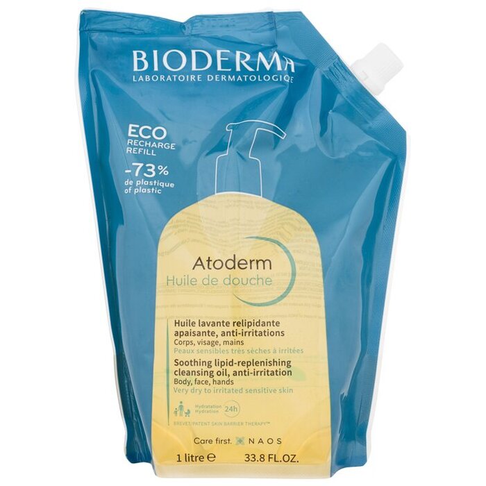 Atoderm Soothing Lipid-Replenishing Cleansing Oil ( náplň ) - Upokojujúci a vyživujúci sprchový olej pre veľmi suchú a citlivú pokožku
