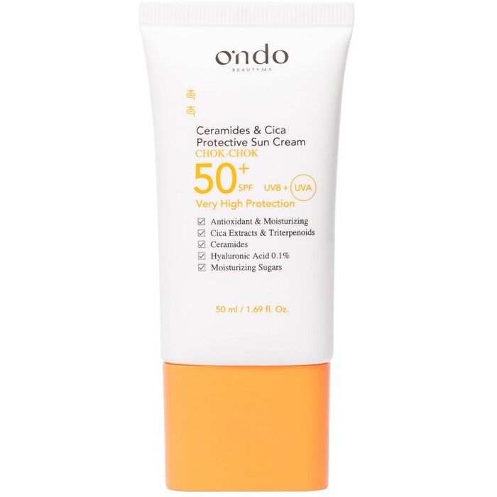 CHOK-CHOK Ceramides & Cica Protective Sun Cream SPF 50+ - Opalovací krém s ceramidy