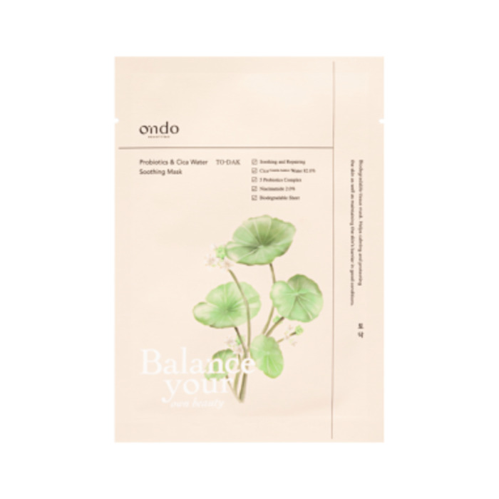 TO-DAK Probiotics & Cica Water Soothing Mask - Pleťová maska