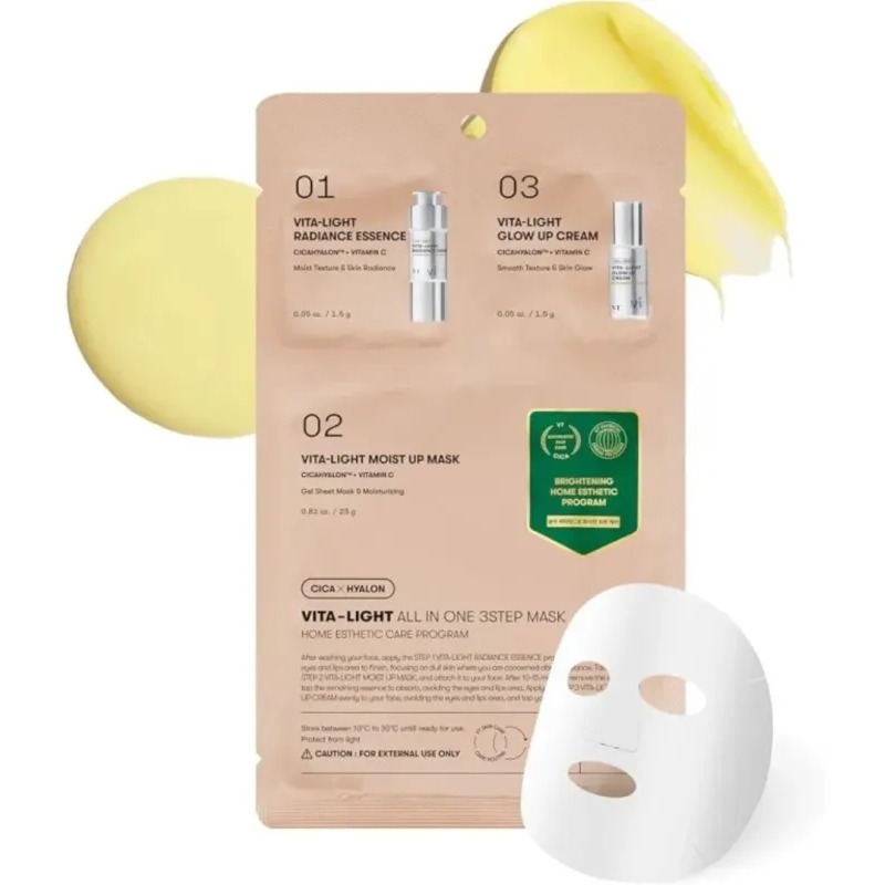 Vita-Light All In One 3Step Mask + + - Rozjasňující a hydratující pleťová maska