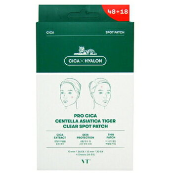 Pro Cica Centella Asiatica Tiger Clear Spot Patch - Zklidňující náplasti na pupínky ( 66 ks )