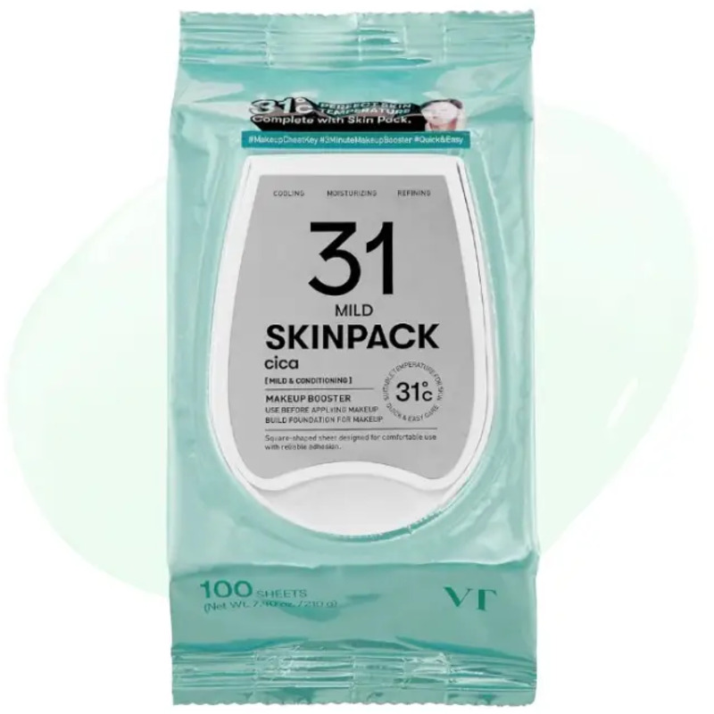 31 Mild Skinpack 100 Sheets Cica - Tonizační tamponky