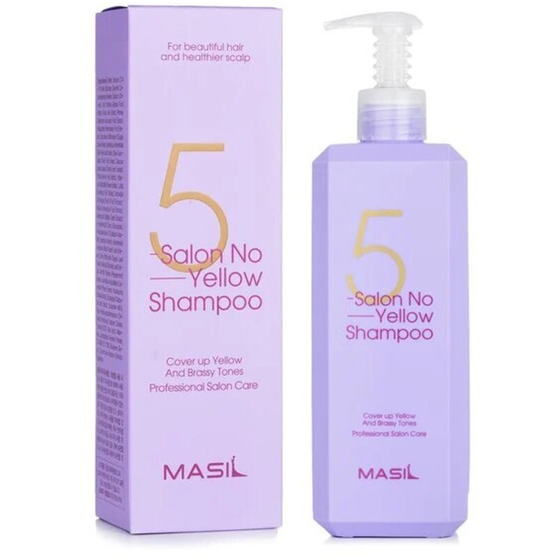 5 Salon No Yellow Shampoo - Fialový šampon neutralizující žluté tóny 