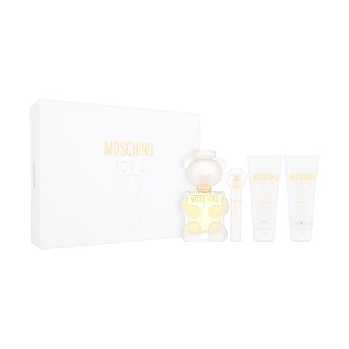 Moschino Toy 2 Dárková sada dámská parfémovaná voda 100 ml, miniaturka dámská parfémovaná voda 10 ml, tělové mléko 100 ml a sprchový gel 100 ml