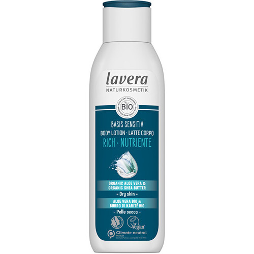 Lavera Basis Sensitiv Rich Body Lotion - Extra vyživující tělové mléko 250 ml