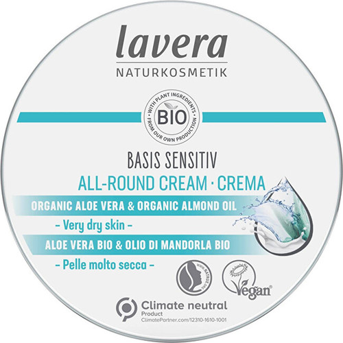 Lavera Basis Sensitiv All-Round Cream ( suchá pokožka ) - Intenzivní tělový krém 150 ml