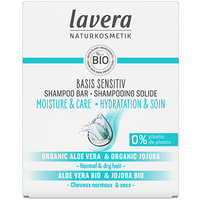 Lavera Basis Sensitiv Shampoo Bar - Tuhý šampon pro citlivou pokožku hlavy 50 g