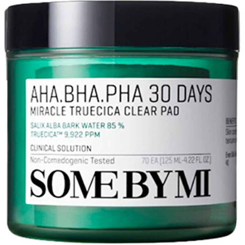 AHA BHA PHA 30 Days Miracle Truecica Clear Pad ( 70 ks ) - Jemné vatové tampóny na čistenie pleti
