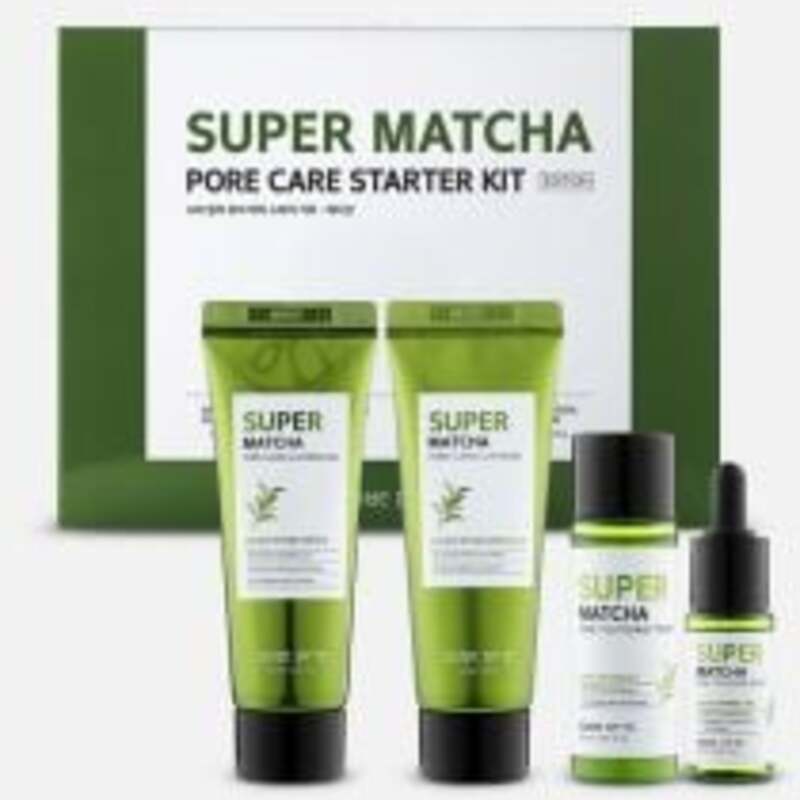 Super Matcha Pore Care Starter Kit - Darčeková sada na stiahnutie pórov a matný vzhľad pleti
