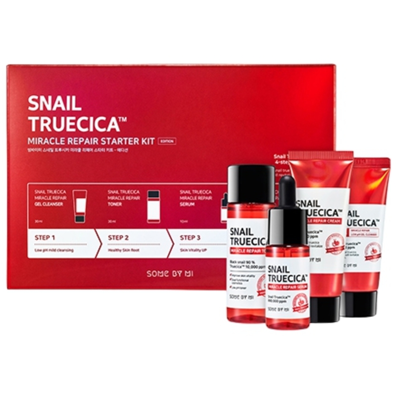 Snail Truecica Miracle Repair Starter Kit - Darčeková sada pleťovej starostlivosti proti pigmentovým škvrnám

