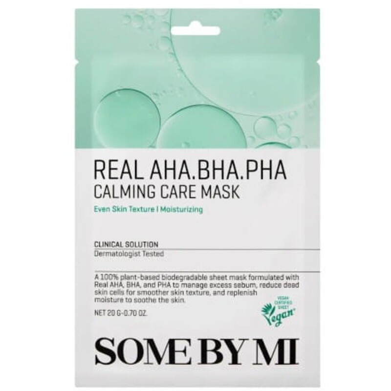 Real AHA.BHA.PHA Calming Care Mask - Upokojujúca plátienková maska pre problematickú pleť
