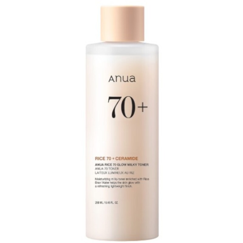 Rice 70 + Ceramide Glow Milky Toner - Rozjasňujúci pleťový toner s ryžovým extraktom
