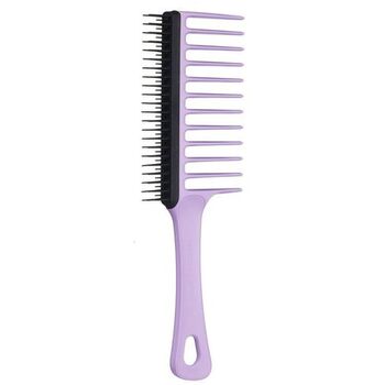 Wide Tooth Comb Brush Lilac Black - Hřeben na vlasy