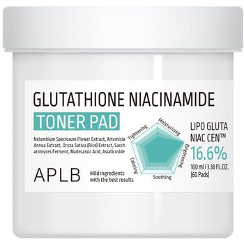 Glutathione Niacinamide Toner Pad ( 60 ks ) - Rozjasňující tonerové tamponky s glutathionem a niacinamidem