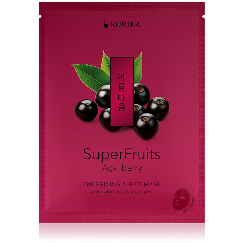 Superfruits Acai Berry Energising Sheet Mask - Energizujúca plátienková maska
