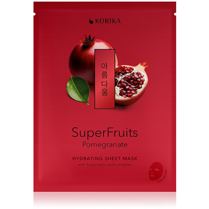 Superfruits Granátové jablko Hydrating Sheet Mask - Hydratačná plátienková maska
