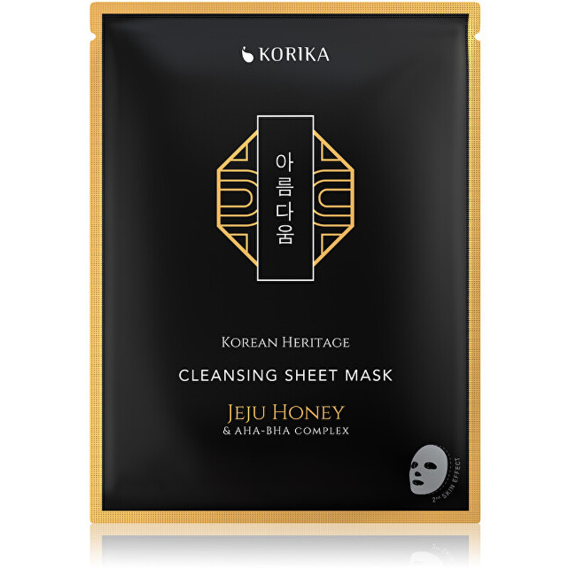 Korean Heritage Cleansing Sheet Mask - Čisticí plátýnková maska s Jeju medem a AHA, BHA komplexem