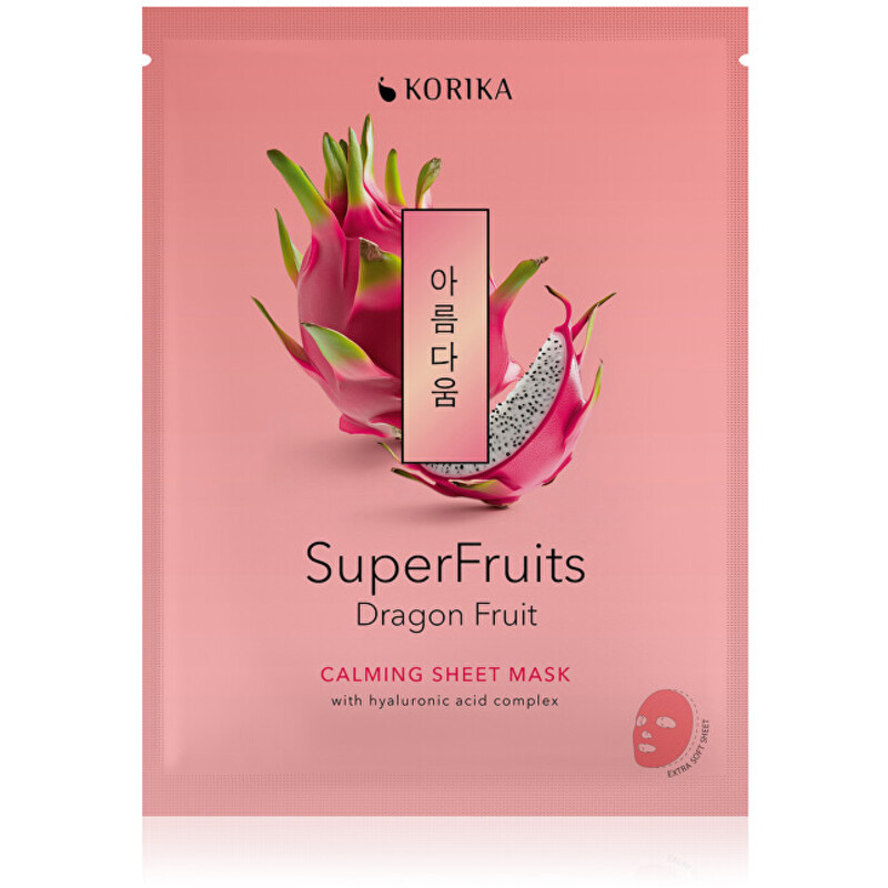 Superfruits Dračie ovocie Calming Sheet Mask - Upokojujúca plátienková maska
