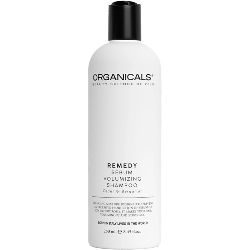 REMEDY Sebum Volumizing Shampoo Cedar & Bergamot - Objemový šampón pre zľahnuté, ľahko sa mastiace vlasy
