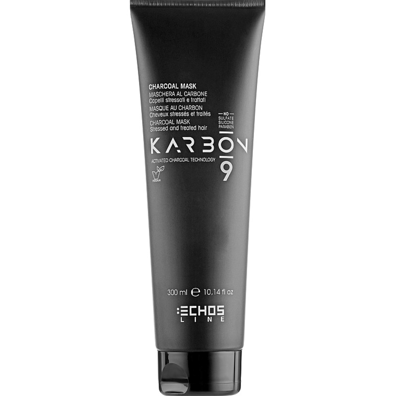 Karbon 9 Charcoal Mask - Maska pro barvené, chemicky ošetřené a zesvětlené vlasy