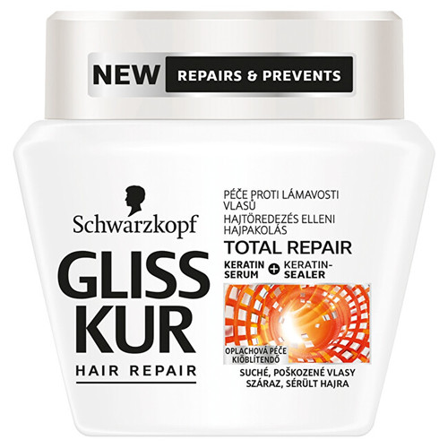 Schwarzkopf Professional Gliss Kur Total Repair - Péče proti lámavosti vlasů 300 ml