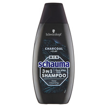 Schauma Men Charocal + Clay Hair Body Face Shampoo - Šampon pro muže 3v1