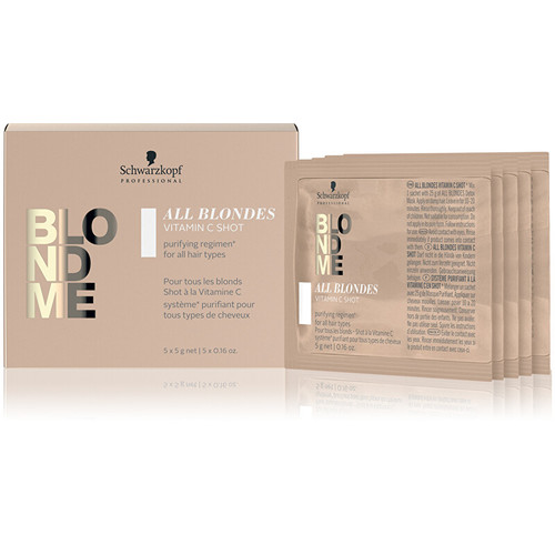 Detox ikační vitamínová kúra pre matné blond vlasy BLONDME (Vitamin Shot)