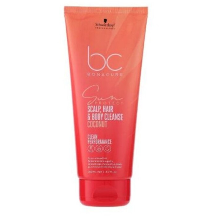 Schwarzkopf Professional BC Bonacure Sun Protect Scalp, Hair & Body Cleanse Coconut - Šampon pro sluncem namáhané vlasy 200 ml