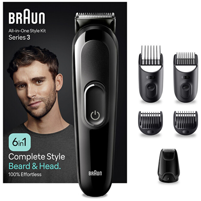Braun MGK 3410 Black - Zastřihovač vlasů a vousů