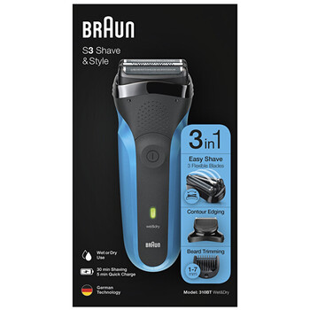 Series 3 Shave & Style 310BT - Elektrický holicí strojek a zastřihovač vousů