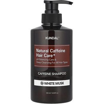 Natural Caffeine Hair Care+ White Musk Caffeine Shampoo - Šampon proti vypadávání vlasů s kofeinem