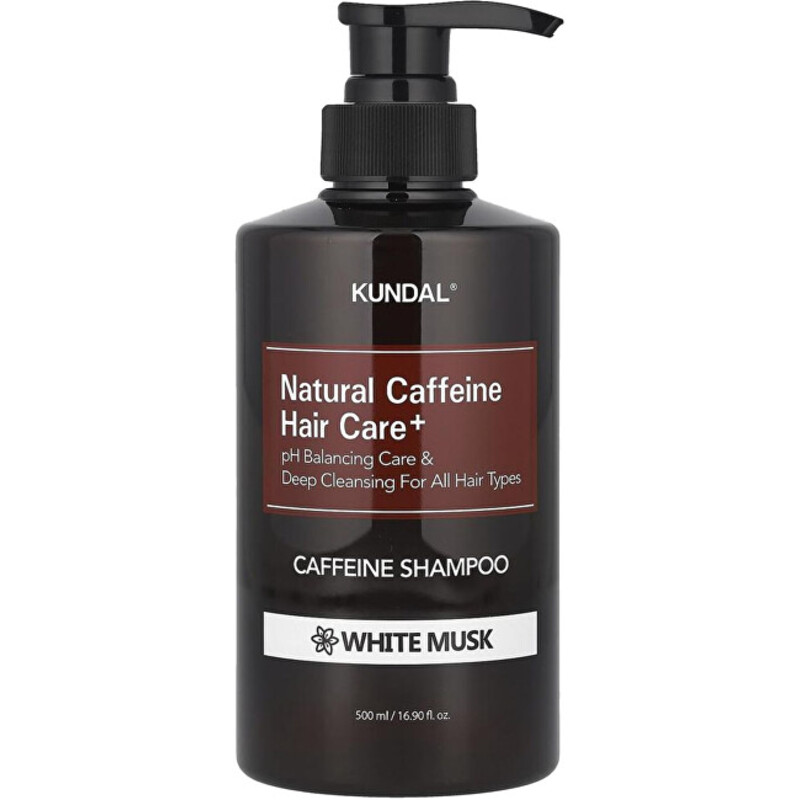 Natural Caffeine Hair Care+ White Musk Caffeine Shampoo - Šampon proti vypadávání vlasů s kofeinem