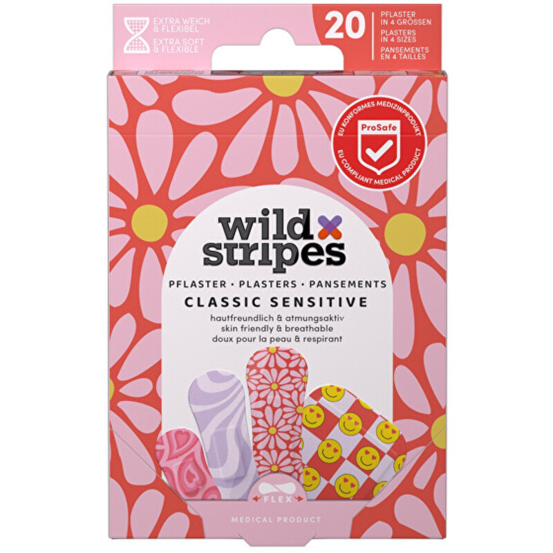 Classic Sensitive Pastel Fun Plasters - Náplasti ( 20 ks )