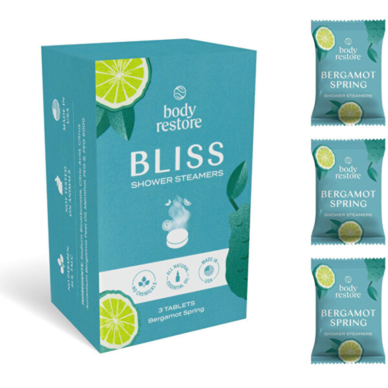 Spring Shower Steamers Set ( Bergamot ) - Sada aromatických tablet do sprchy