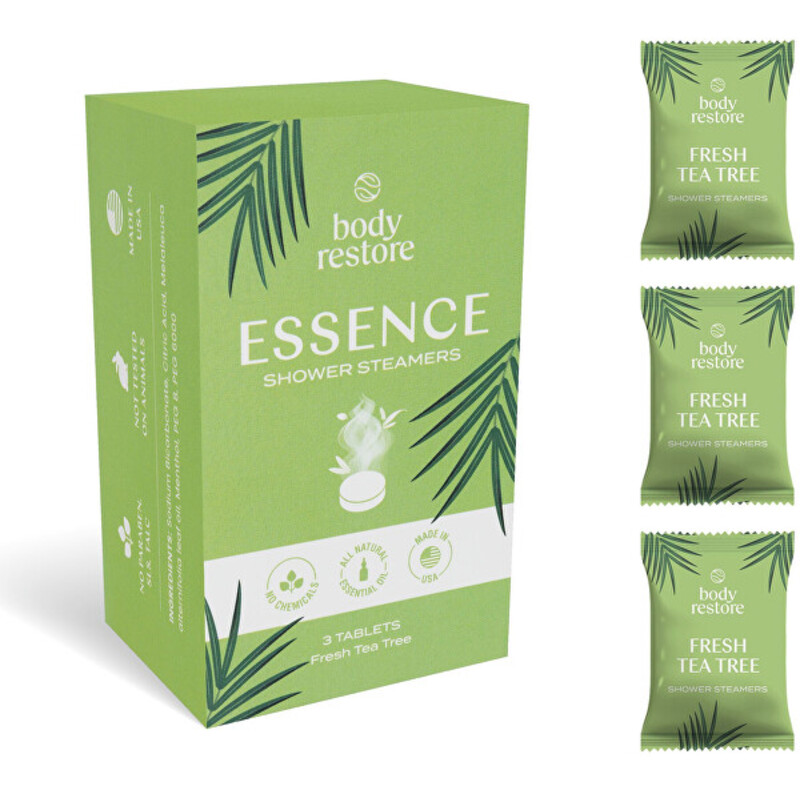 Fresh Tea Tree Shower Steamers Set - Sada aromatických tablet do sprchy