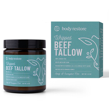 Whipped Beef Tallow Body Cream ( Eukalyptus a Máta ) - Tělový krém