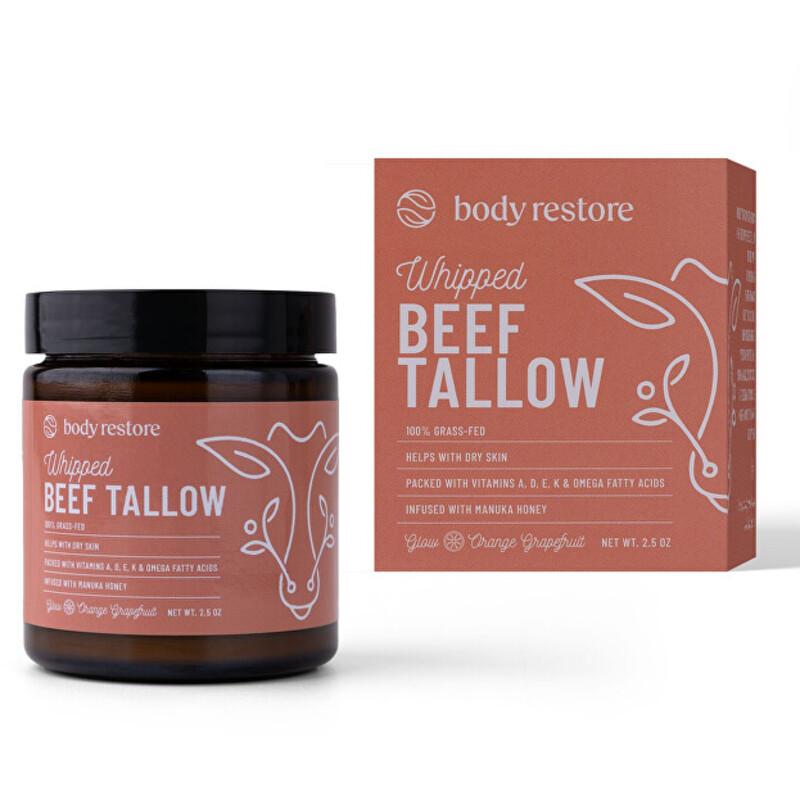 Whipped Beef Tallow Body Cream ( Pomeranč a Grep ) - Tělový krém