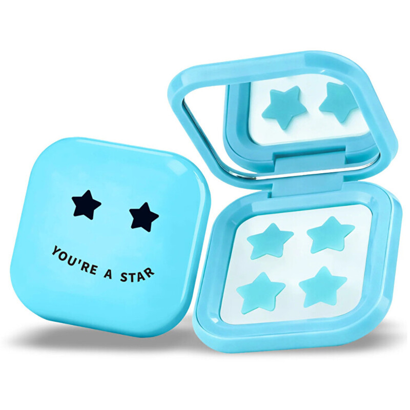 Pimple Star Patches & Mirror Case - Sada modrých náplastí ( 32 ks )