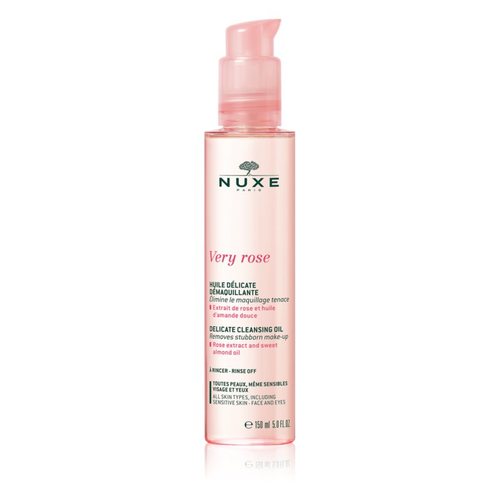 Nuxe Very Rose Delicate Cleansing Oil - Jemný čisticí olej na obličej a oči 150 ml