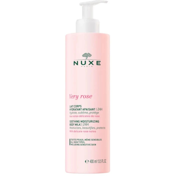 Nuxe Very Rose Soothing Moisturizing Body Milk - Zklidňující hydratační tělové mléko 400 ml