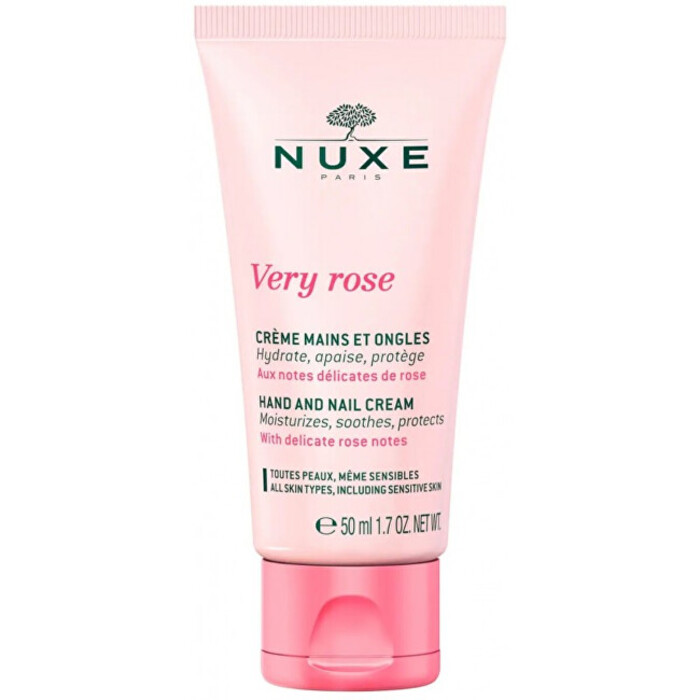 Nuxe Very Rose Hand and Nail Cream - Hydratační krém na ruce 50 ml