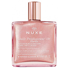 Huile Prodigieuse or Florale Multi-Purpose Dry Oil - Multifunkční suchý olej na obličej, tělo a vlasy se třpytkami