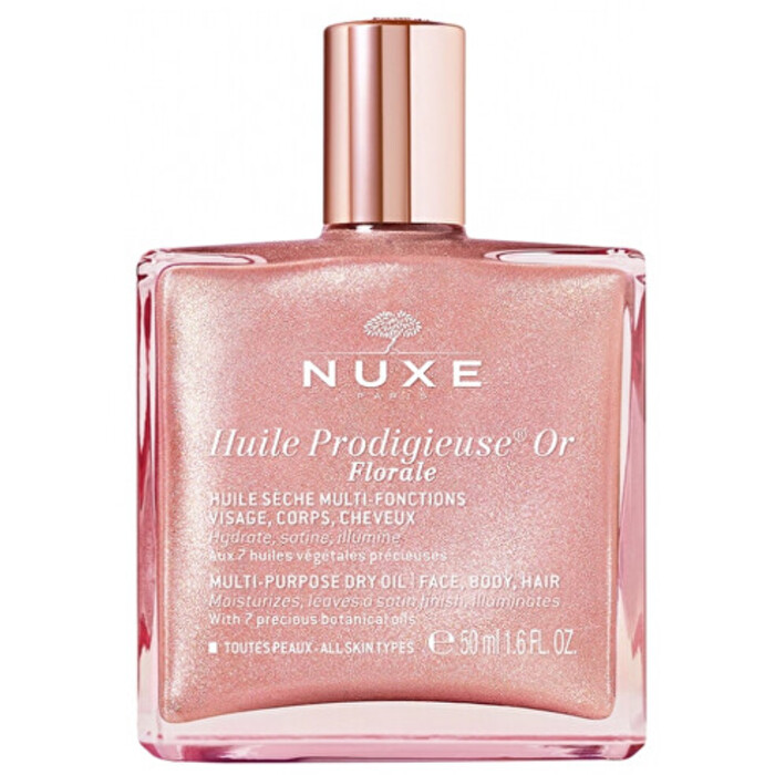 Huile Prodigieuse or Florale Multi-Purpose Dry Oil - Multifunkční suchý olej na obličej, tělo a vlasy se třpytkami
